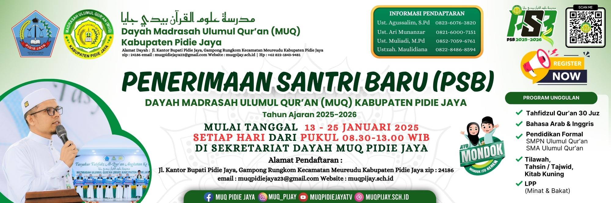 SPANDUK PSB MUQ PIDIE JAYA